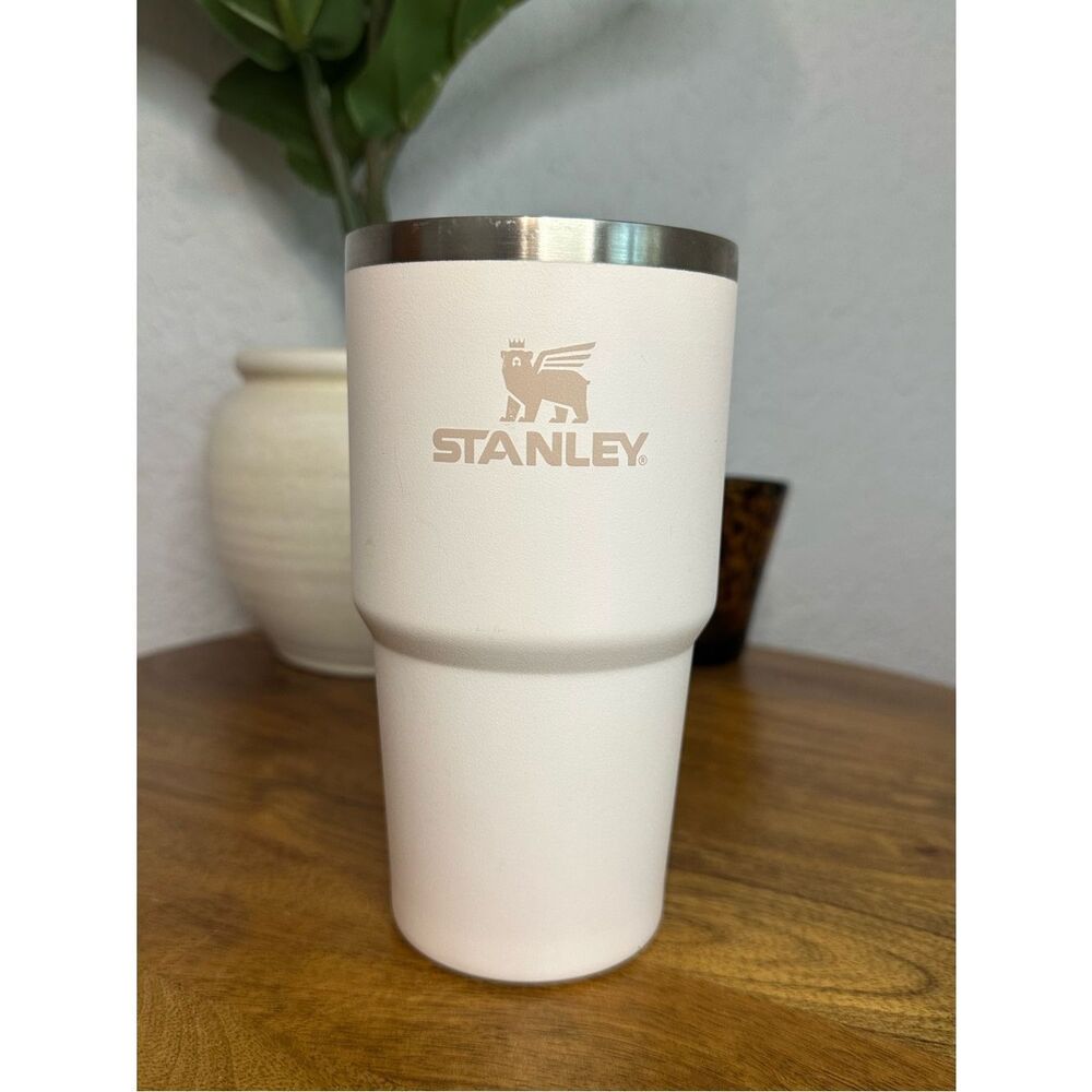 Stanley Pink Travel Tumbler with Stainless Rim
